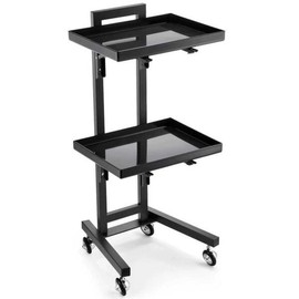 미용 트롤리 이동식 아크릴 뷰티 미용실 선반 카트 [검은 형광녹색 카트 88x33x40] Beauty Trolley Portable Acrylic Beauty Salon Rack Cart [Black Fluorescent Green Cart 88x33x40]