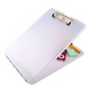 A4 Plastic Compact Clipboard Paper Storage Box File Clear