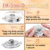 Nessus 8 Pack Silicone Gasket and Lid for Stainless Steel