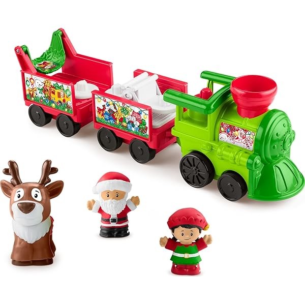 Fisher-Price Little People Toddler Toy Musical Christmas Train with Santa