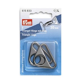 Prym 615833 Bridge 30 mm Gunmetal Triangle Rings, Zinc Alloy PRYM_615833-1