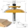 XDENGP Cove Raised Panel with Back Cutter Router Bits 1/2