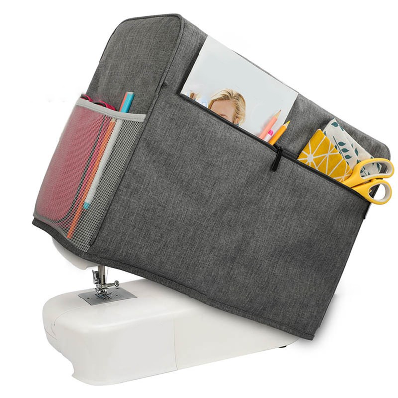 Sewing Machine Dust Cover 3 Layer Foldable Polyester Sewing Machine