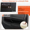 FOVPLUE Rider Backrest w/Organizer Storage Bag, Adjustable Detachable Plug-in Driver