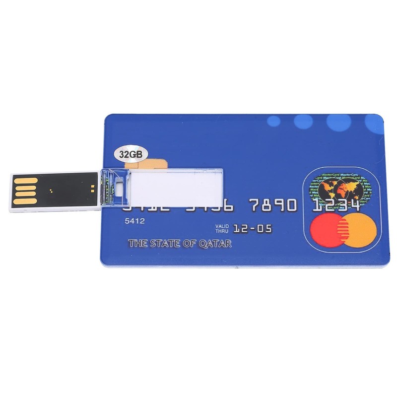 Zopsc Unidad Flash USB con Forma de Tarjeta Exclusiva para