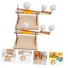 CORHAD Wooden Solar System Model Sun Earth Moon for Boys