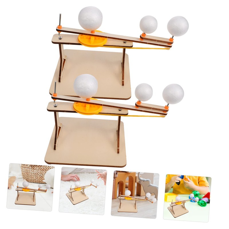 CORHAD Wooden Solar System Model Sun Earth Moon for Boys