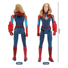 Philoctes Superhero Action Figure, Children's Anime Figures, Supergirl Figure, Captain Figure, Legends Figure Captain, Characters Statue Collectibles, Toy Gift for Children from 4 Years (Blue-1)