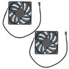 2Set Computer Case Heat Dissipation 4 Pins PWM Intelligent Temperaturecontrol