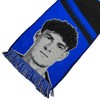Inter, Sciarpa Jacquard dedicata al giocatore Alessandro Bastoni, 100% Acrilico,