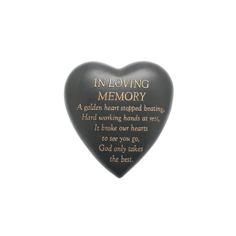 Thoughts of you In Loving Memory Heart Shaped Remembrance Graveside