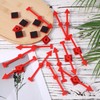 12pcs Arrow Game Spinners, Red Plastic Spinner Game Pointer Accessories