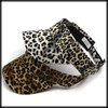 White Fang CZ296 Visor, Leopard Pattern, Sun Visor, Golf, Running,