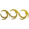 Dragon Wiggle streamer tails fly fishing predator 95mm (GOLD)