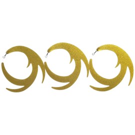 Dragon Wiggle streamer tails fly fishing predator 95mm (GOLD)