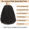 10 Packs Yanky Twist Crochet Hair 8 Inch Pre-twisted Natural