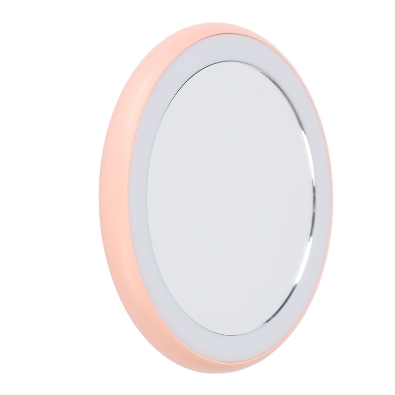Compact Makeup Mirror with Light USB Rechargeable LED Round Portable