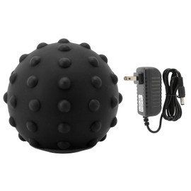 Bola de masaje vibrante, bola de masaje eléctrica de 4 velocidades rodillo de masaje de yoga eléctrico para fitness, alivio del dolor de la fascitis plantar, liberación miofascial