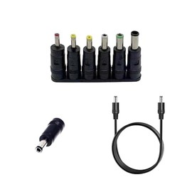 Yuuki Power 5.5 * 2.1mm DC Barrels Set 7pcs Female to Male Connector for BT Smart Hub