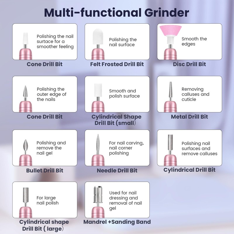 Nail Cutter, 11 in 1 Electric Nail Cutter Manicure Set,