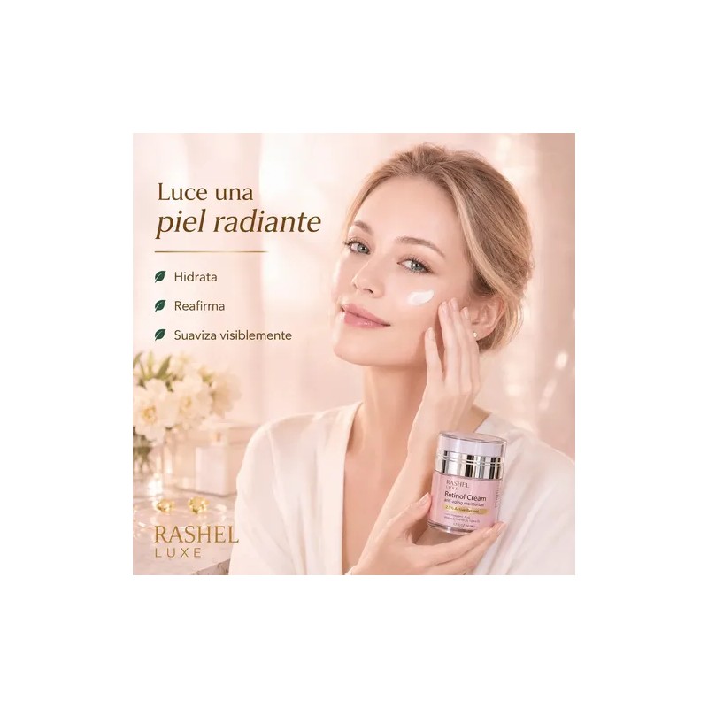 Crema Retinol, 2.5, Vitamina E Y B5, Aceite Jojoba, Arrugas