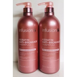 Jocott Brands 2 Bottles Infusion K ~ Keratin Anti-Breakage Shampoo  with Biotin 32 fl oz Each