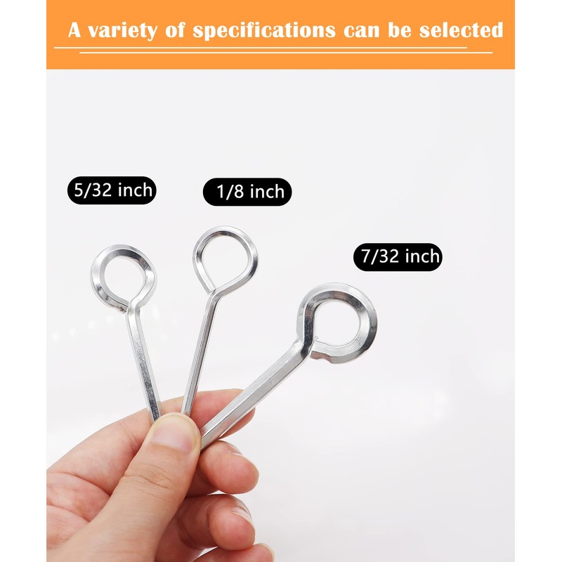 Aienxn 10pcs 5/32 inch Standard Hex Dogging Key with Full