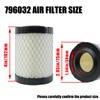 WOTIAN 2pcs 796032 591583 Air Cleaner Filter Compatible with BS