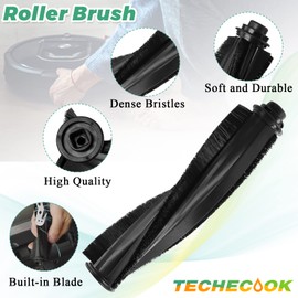 Replacement Parts for Shark ION Robot AV751 AV752 AV753 RV700_N RV720_N RV850 RV851WV Vacuum Cleaner Accessories by Techecook - 6 Side Brushes,3 Hepa Filter,1Main Brush,1 Filter Guard,1 Cleaning Brush