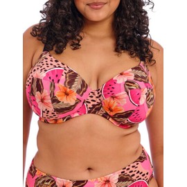 Elomi Swim Cabana Nights Underwired Plunge Bikini Top (42F, Multi)