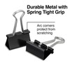 Staples 378813 Metal Binder Clips Black Assorted Capacities