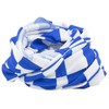 Bandana.com Checkered White and Blue Tube Headband - Single Piece