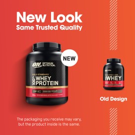 Optimum Nutrition Gold Standard 100% Whey Protein Powder, Double Rich Chocolate, 5 Pound (Packaging May Vary)