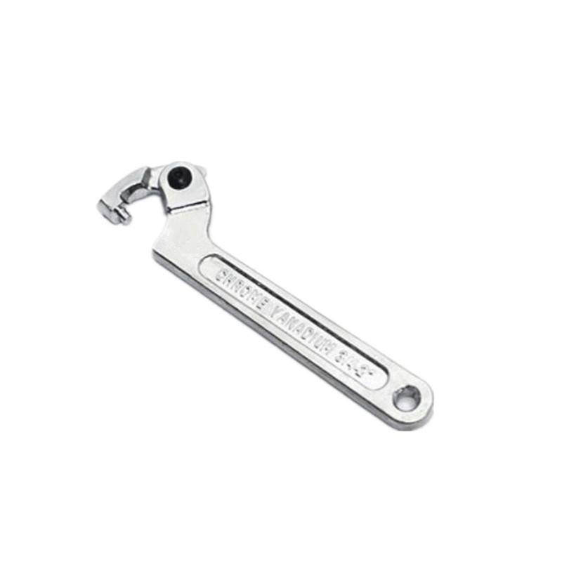Eowpower Chrome Vanadium Adjustable C Spanner Hook Wrench Tool Round