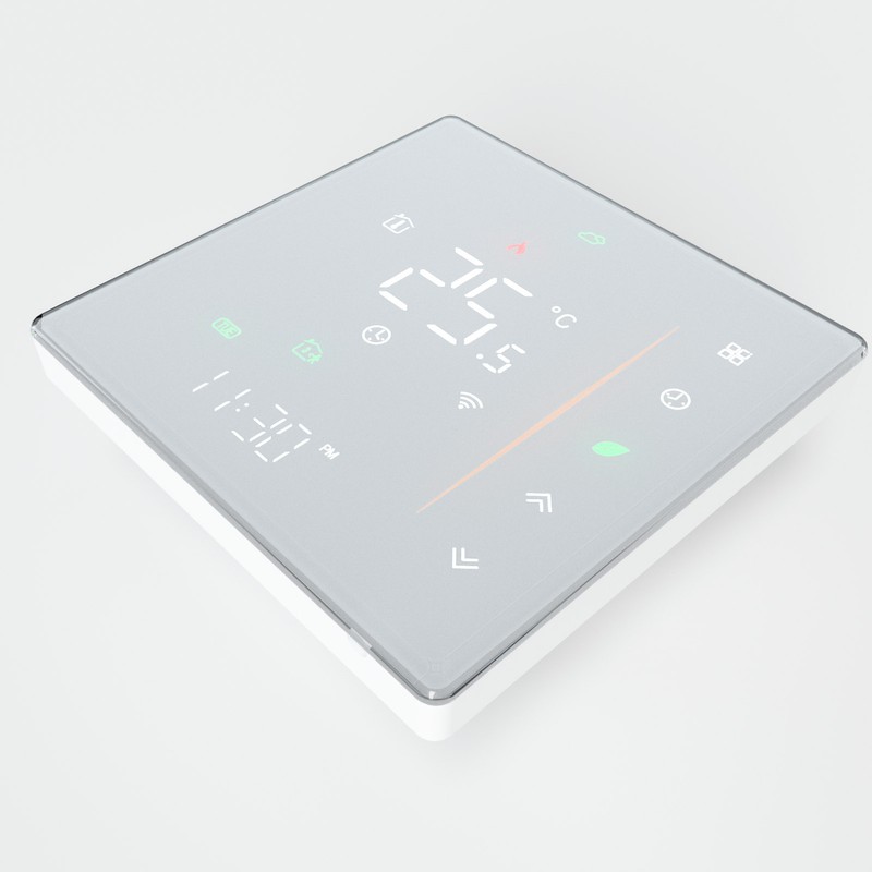 Boiler Heating Thermostat PC ABS 5A Wall Mounted WIFI Programmable