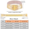 Yalice Women Wide Elastic Waist Belt Gold Stretch Belt for
