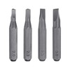 sourcing map 4pcs 2.0-3.0 Triangle Screwdriver Bit Set 5/32" Hex