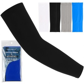 FieldRun Seamless Cool Arm Sleeve (Standard) Korean Aqua-X Seamless Fresh Cool Arm Sleeve (Black) 10ea