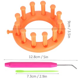Round Knitting Loom Plastic Hat Weaving Looms Plastic Knitting Circle Looms for Crochet Crafting Knitting Accessories