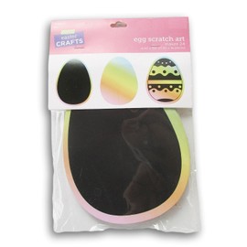 Easter Egg Scratch Art Craft Kit for Sunday School, VBS, Classroom - Makes 24