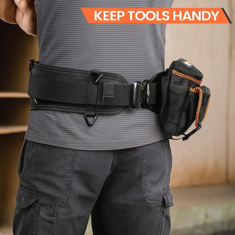 TUFFWORX Padded 36'' Tool Belt for Men, Adjustable Work Belt