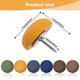 30PCS Round Colorful Push Pins, Cute Thumb Tacks Bulletin Board Cork Board Wall Tacks Decorative Resin Thumb Tacks for Cork Boards, Photos, Calendar, Home, Office, Packed in Box