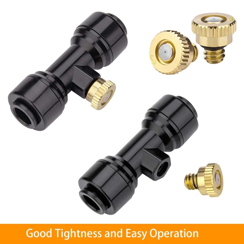 Petutu 20 Pack Brass Mister Nozzles with 20 Pack Misting