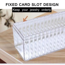 Jilwod Acrylic Jewelry Box Organizer, Clear Jewelry Case with 20 Portable Anti-oxident Bags, Small Travel Jewelry Storage Earrings Rings Necklaces Holder