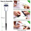 DenicMic Solar Lights Outdoor 10 Pack Waterproof Christmas Lights Outdoor
