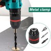 1.5-13 mm Keyless Drill Chuck, Red Striped All-Metal Chuck, with