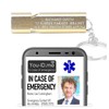 Safety Whistle on Lanyard, Engraved Whistle Aluminium, Very Loud Dual