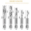 5 pieces 1/4 inch quick-change hexagonal shank metal drill bit