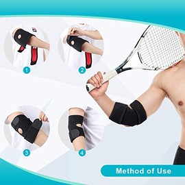 Elbow Braces,Tennis Elbow Support Brace for Golfers and Tendonitis Compression Neoprene Sleeve Left and Right Adjustable Fits Man and Women