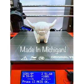 Sands3D Highland Cow Ring holder, Jewelry holder, Jewelry Cone, Engagement Ring, Wedding gift, Bride Gift, Engagement Gift,Cow Gift, Cow Decor (White, Cow)